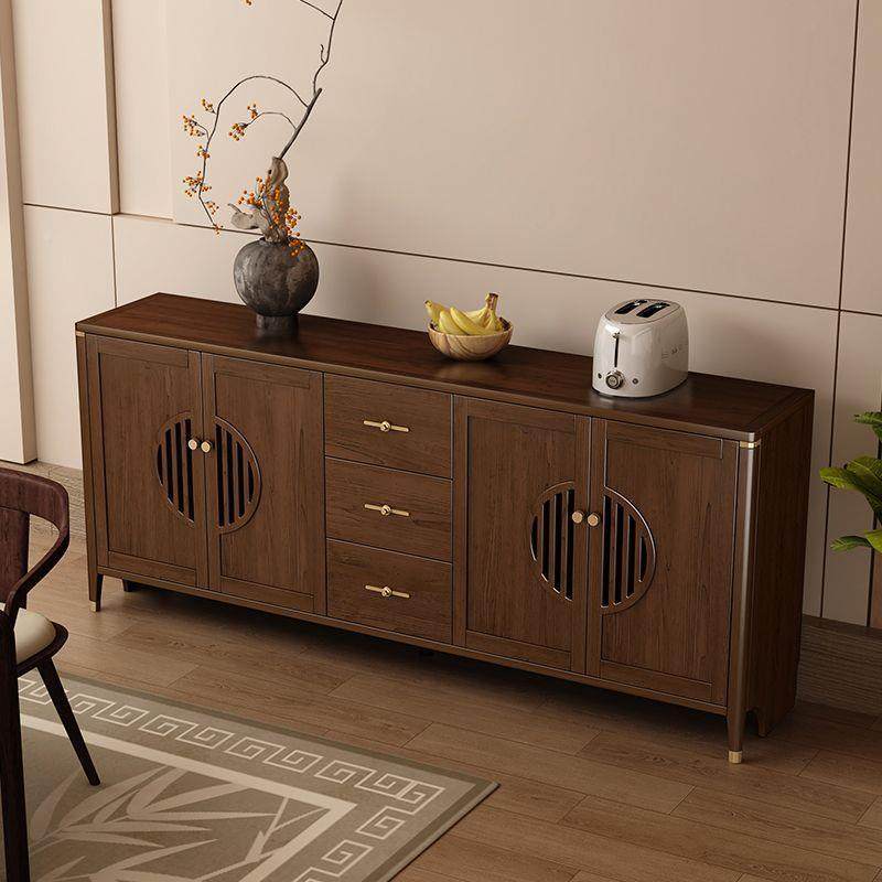 202台5新中式岩板面造板餐边柜多JOA功屉能八抽六门客人厅靠墙一,淘宝优惠券,粉丝福利购,淘宝优惠卷