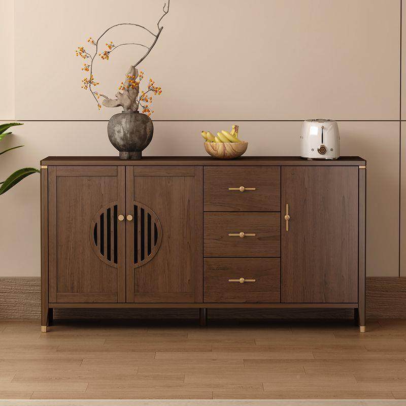 202台5新中式岩板面造板餐边柜多JOA功屉能八抽六门客人厅靠墙一,淘宝优惠券,粉丝福利购,淘宝优惠卷