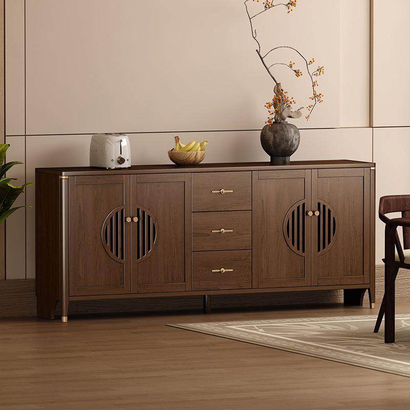 202台5新中式岩板面造板餐边柜多JOA功屉能八抽六门客人厅靠墙一,淘宝优惠券,粉丝福利购,淘宝优惠卷