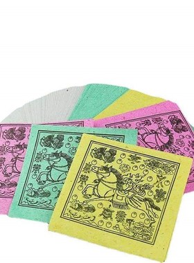 风马纸易降解藏族用龙达纸飞马纸经幡隆达纸批量发吉祥小包装