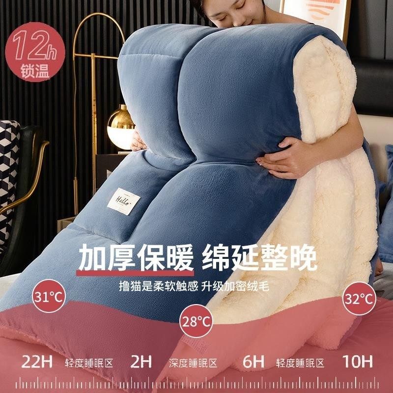 羊羔绒被子2025新款冬季棉被被芯冬天单人宿舍秋冬被加厚保暖10斤,淘宝优惠券,粉丝福利购,淘宝优惠卷