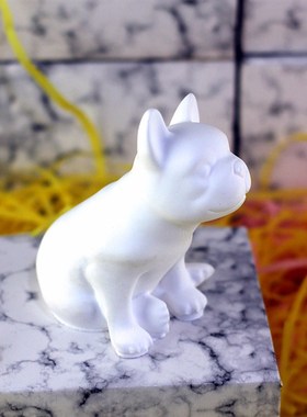 香薰石膏扩香摆件迷你家居饰品雕塑创意暴力熊猪法斗狗兔子梅花鹿