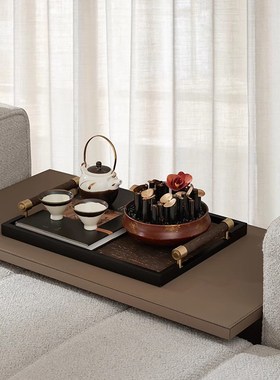 邸高家居宋代美学软装搭配设计师客厅茶几装饰摆件花瓶高级感套装