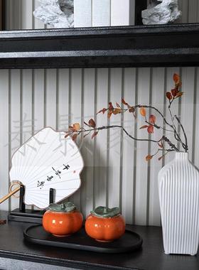 新中式样板件间摆售合楼部软装饰品组厅JJ书房书柜客摆设千里马摆