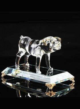 水晶01612十二生肖动物鼠工牛虎兔龙蛇猪马猴羊鸡狗客厅艺品招财