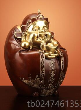 正品《星照》文财神佛像摆件高全铜客厅家用店铺福开张爷供奉神像