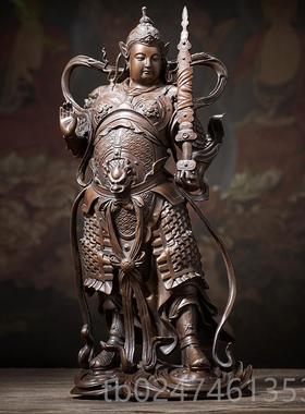 新款佛关香天铜关公像羽像关二爷件家居摆武逸财神伽蓝韦陀菩萨佛