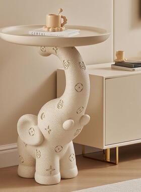 大客象地摆件落奶油风厅电视柜旁沙发pxx7T8SH边几卧盘室床头柜桌