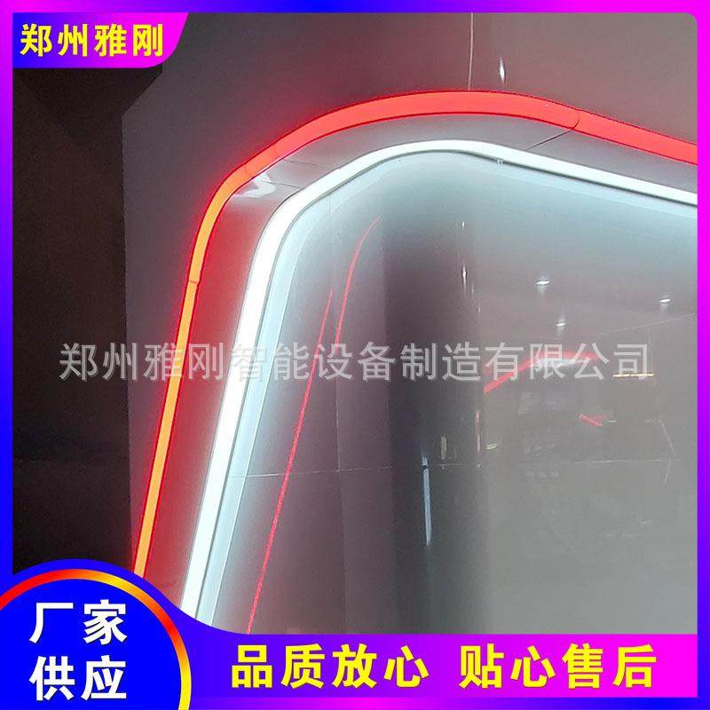 加油站便利店门头招牌灯箱易捷昆仑好客形象墙LED发光字线条灯带