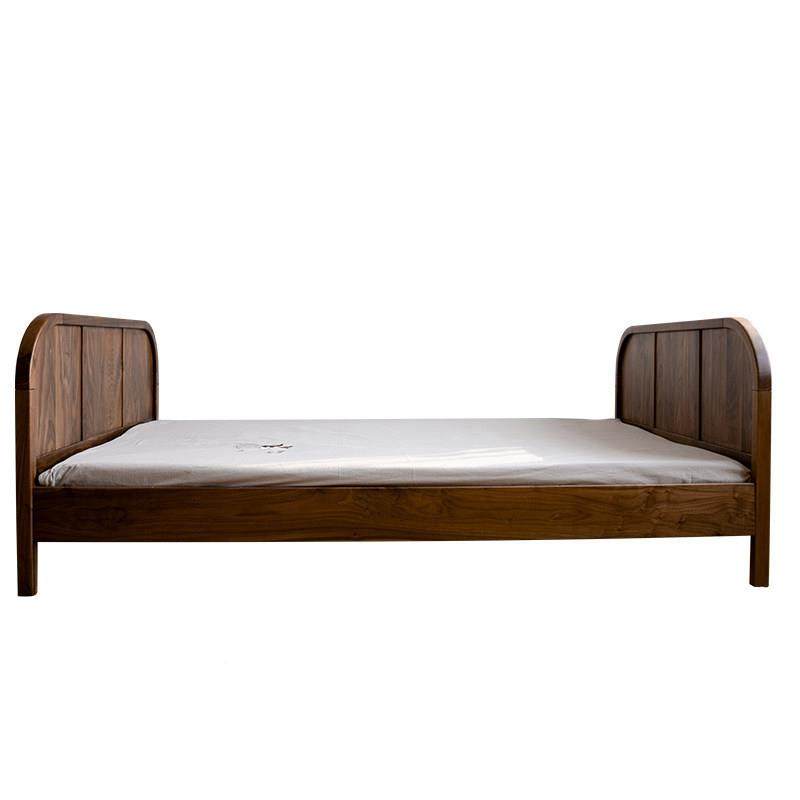 如图全木儿童床樱桃木黑胡木卧实室1.2户米1桃.5带护栏小型单人床,淘宝优惠券,粉丝福利购,淘宝优惠卷