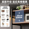 Shelf multi-layer storage and finishing rack kitchen multi-function storage rack floor-standing microwave oven debris storage rack against wall