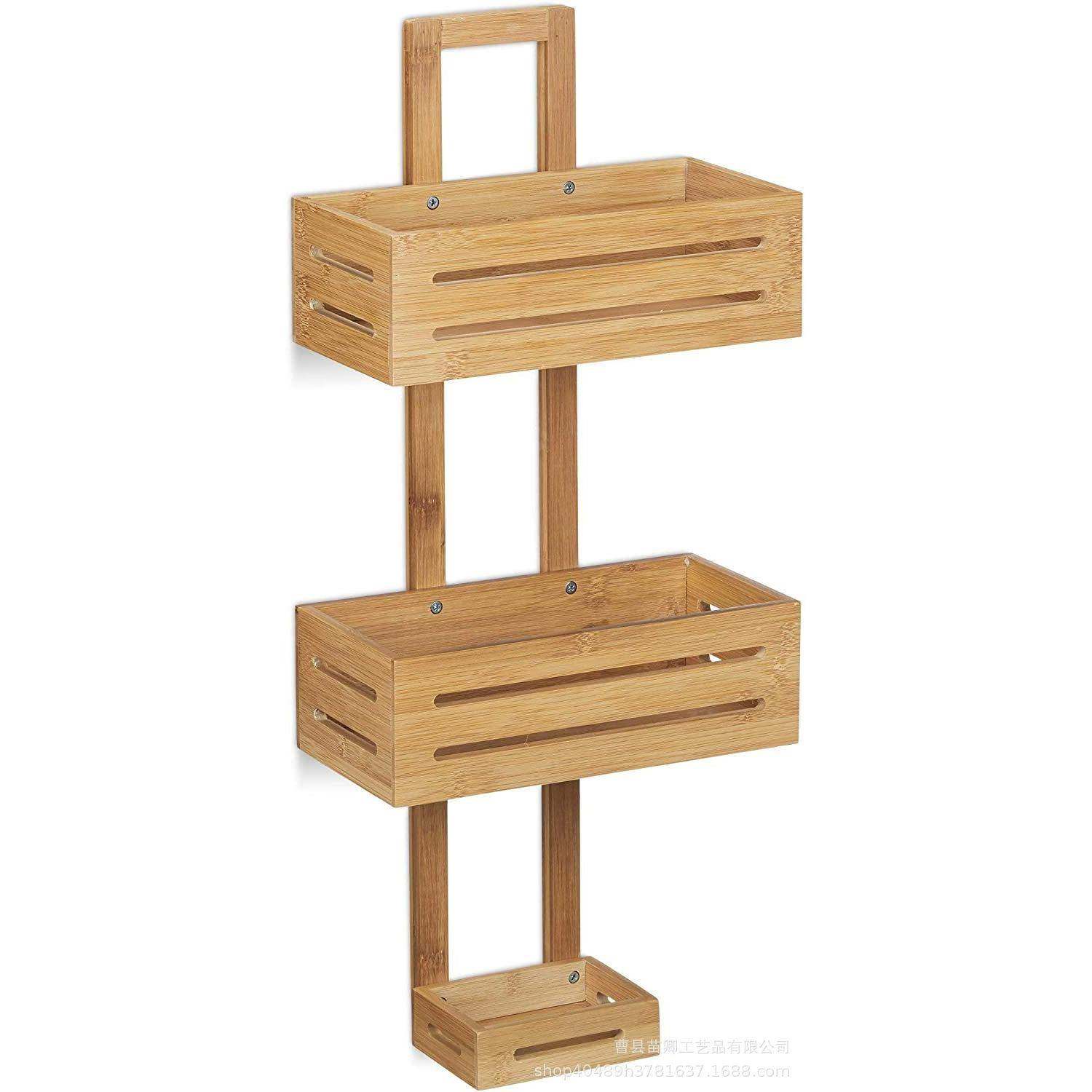 家用实木浴室淋浴物品储物架收纳架卧室台壁花盆置架阳挂式物收纳,淘宝优惠券,粉丝福利购,淘宝优惠卷