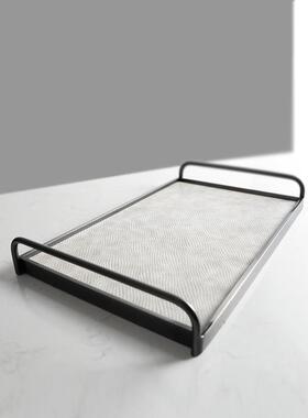 现代极简皮GD-A1579革托盘客厅茶几件书桌收纳摆酒摆店间样板售楼