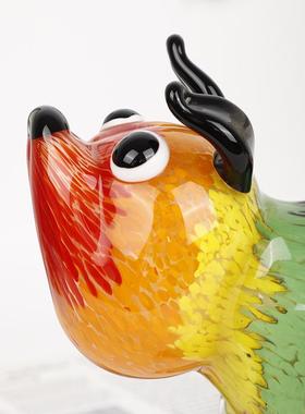 纯手工高琉璃狗摆件小狗艺品茶装几电视01柜酒店样工板房软档饰品