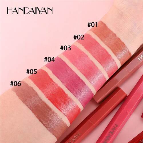 6 Colors Matte Lipstick Box Set 六色顺滑哑光口红盒装 - 图1