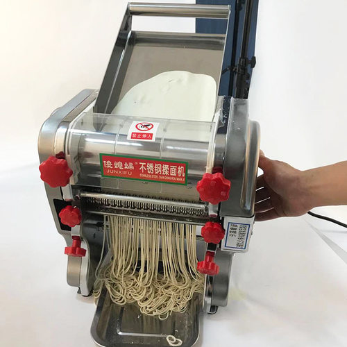 俊媳妇不锈钢压面机商用面条机家用小型揉面机饺子皮馒头擀面机械 - 图0