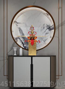 正品宽和天大圣孙悟空面装饰客齐厅桌办公家室用室内玄关创意摆件