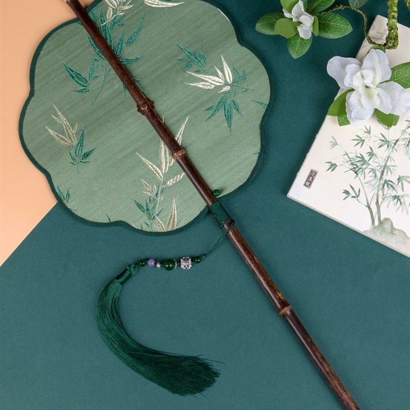 腰扇可卷可折叠八瓣扇团扇长柄古风女夏天古典汉服旗袍舞蹈旋转扇,淘宝优惠券,粉丝福利购,淘宝优惠卷