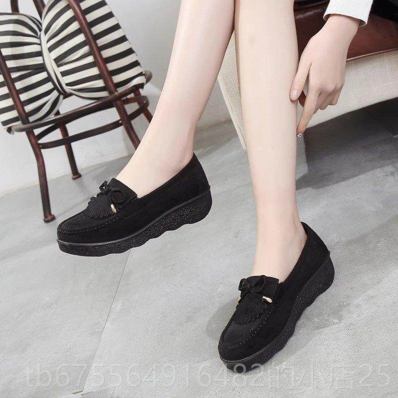 正品老北京坡布鞋软女春秋新款跟底妈松糕鞋单鞋厚底圆头休闲豆豆,淘宝优惠券,粉丝福利购,淘宝优惠卷