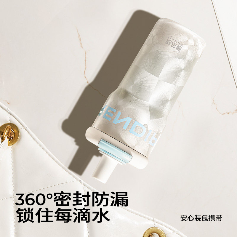 哈尔斯保温杯女生高颜值水杯陶瓷内胆杯子大容量吸管杯咖啡随行杯