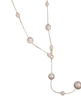 珍珠项链长款流苏时尚百搭小众轻奢设计高级感甜酷辣妹锁骨链