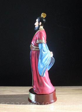 高档中式三国人物操办公仔创意曹雕像 客厅书房公室家摆居设