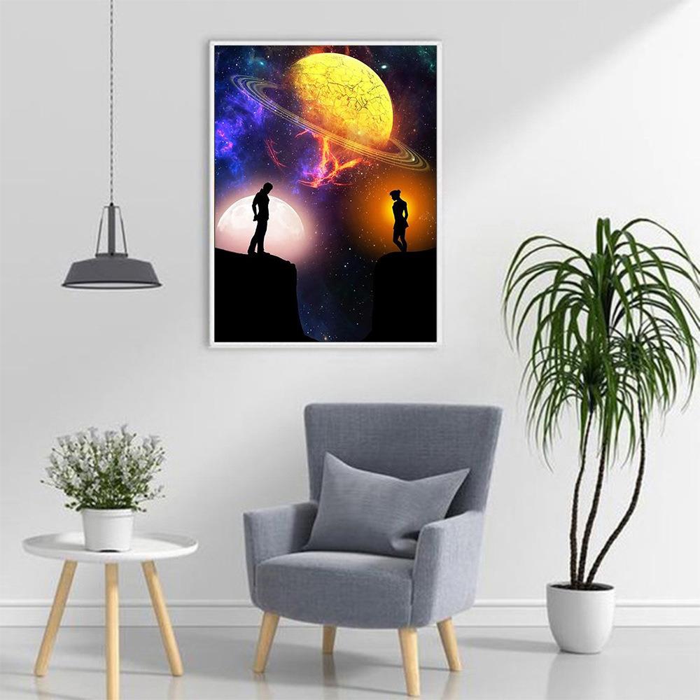 5d钻石画新款满钻人物夜景客厅手工水晶点贴钻砖石贴画十字绣 - 图0