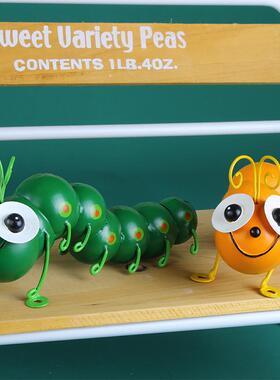 铁艺墙面壁挂客厅墙面立体毛毛虫铁艺装饰挂件新中式餐厅酒店壁饰