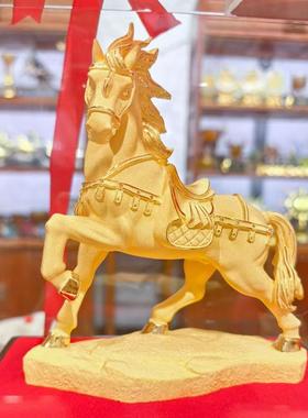 绒沙金生肖马前程如意摆件十二生肖店铺开业店保险公司年会销礼品