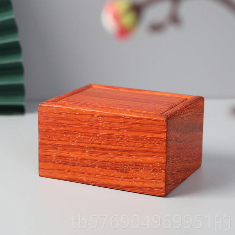 New rosewood boy jewelry box solid wood small square box ear jewelry box desktop sundry box needle ring wood
