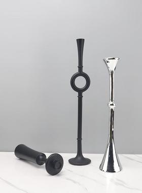 现1390厅样代简约几何创意档烛台树脂摆高件客厅餐酒店板间家居装