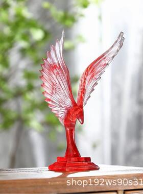 鹏展翅欧式饰简大约电视框家居客厅办公室桌面酒柜装BFW品鹰透摆