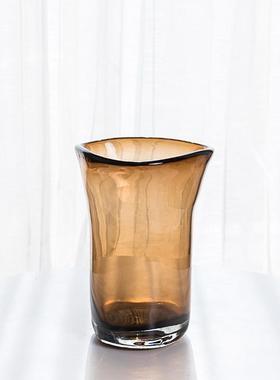 欧式简约玻璃瓶D时尚轻花奢装饰插板花器客厅样间家艺居工品摆件