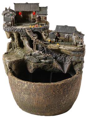 微t5674279景观水大号流生客厅书房摆件水循环造景过滤器养鱼院态