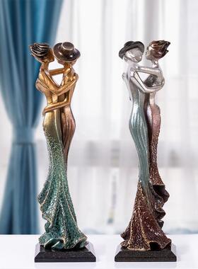 新款现长代抽塑客厅玄象关视柜摆件轻电奢高档细型艺术装饰2xKHke