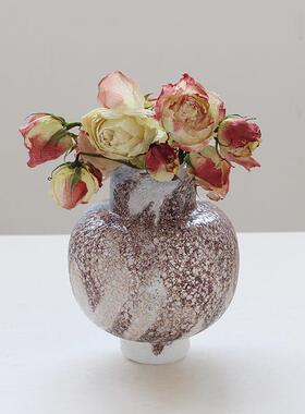 碧轩气宅风粗磨渐变泡款小口鲜装BX68-24-花玻璃玄寂关居家软装饰