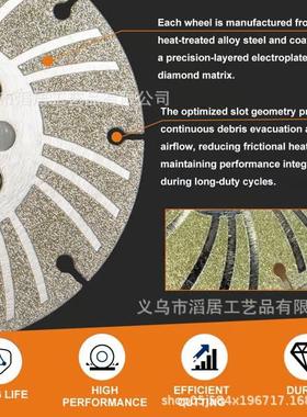 马逊个性创意热销新款Angl无eGriindngW亚heel金刚石角磨砂轮工具