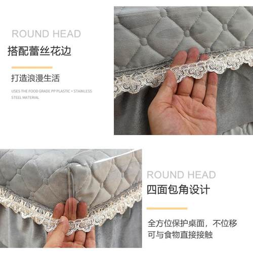 烤火桌罩套电炉套透明皮罩长方形垂边包角正方形防水防油桌布 - 图2