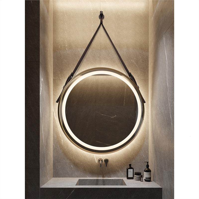 金合边框智能浴室979镜饰带灯吊带圆镜梳妆化妆镜挂墙式铝装镜子,淘宝优惠券,粉丝福利购,淘宝优惠卷