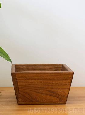 高档榆木实木进斗米斗日进斗婚庆财宝斗烧香招摆件香炉聚宝金盆包