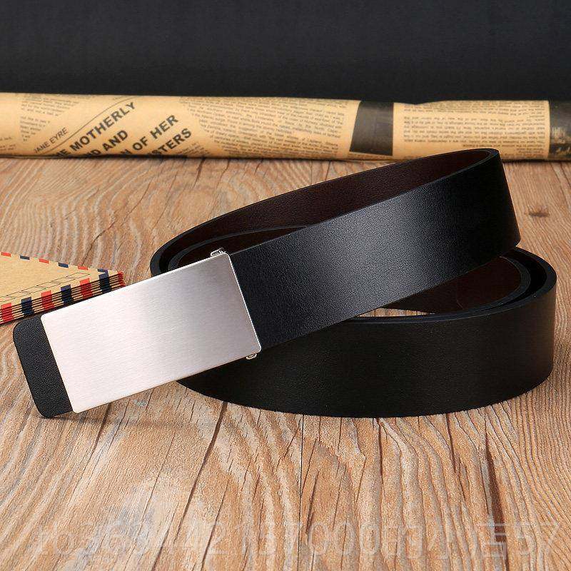 高档男士皮带平扣板扣青时尚韩式带时尚带男士皮裤牛年皮真皮,淘宝优惠券,粉丝福利购,淘宝优惠卷