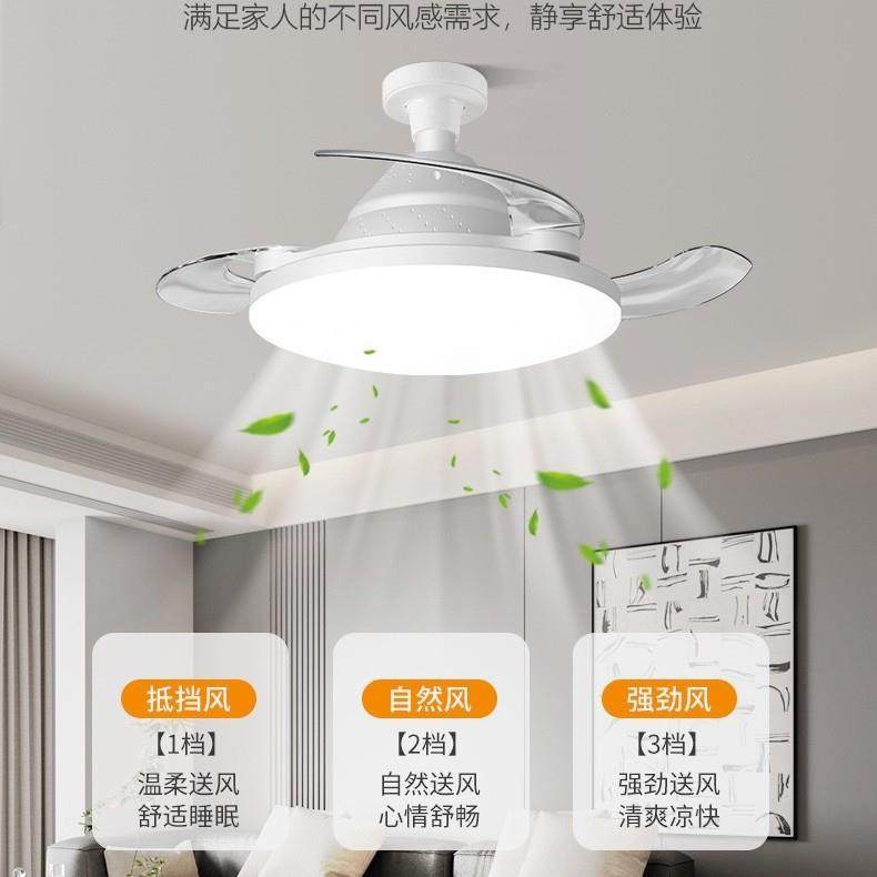 新口款家用螺隐房321形风扇厨卧室led吊灯灯扇小型静音风扇灯,淘宝优惠券,粉丝福利购,淘宝优惠卷