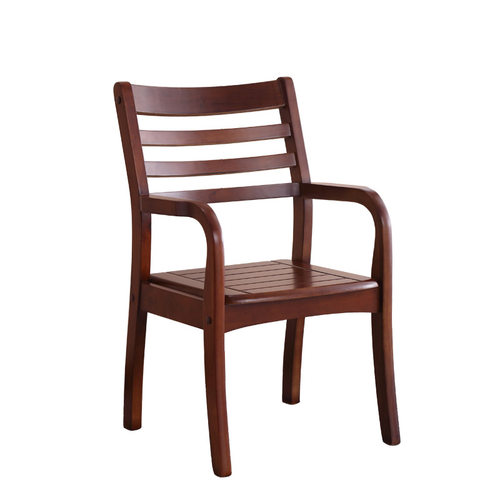 实木椅子带扶手书房书桌学生家用写字电脑办公餐椅老人木头靠背椅 - 图3