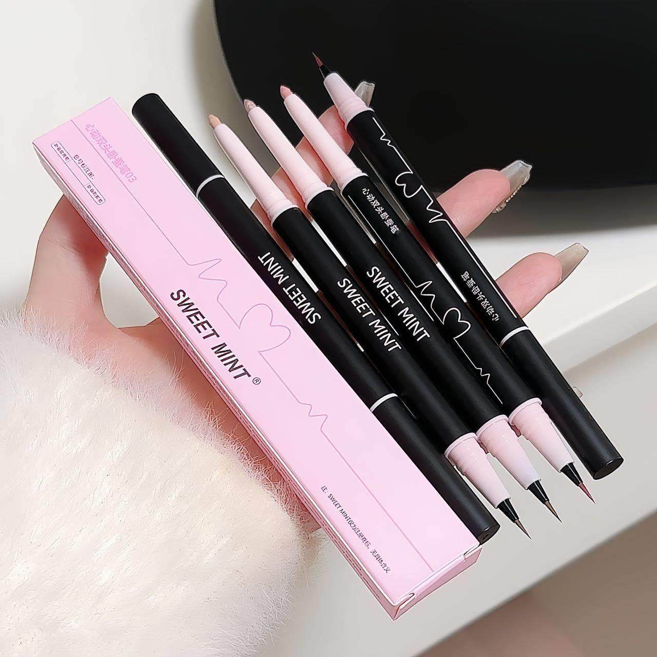 双头卧蚕笔眼线笔防水防汗哑光珠光春夏眼妆立体高光提亮学生新手,淘宝优惠券,粉丝福利购,淘宝优惠卷