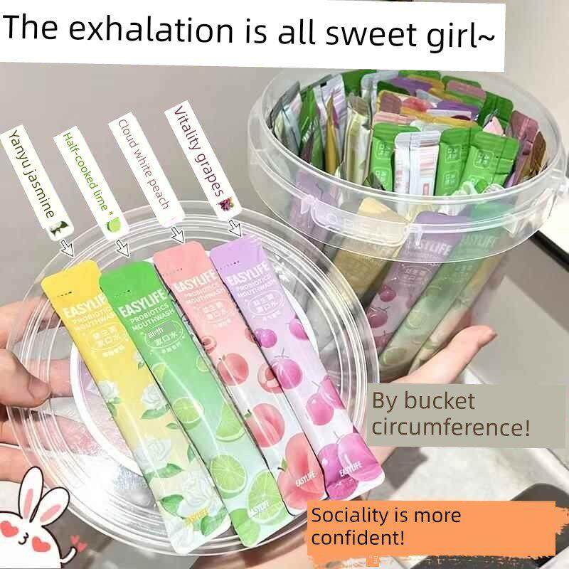 果味萃取漱口水便携式清洁口腔食物残留温和不辣嘴60条桶装囤货装,淘宝优惠券,粉丝福利购,淘宝优惠卷