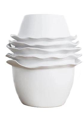 现代简约房树花瓶摆件创百叶折纸几何抽象花VWV意器样板软装饰脂