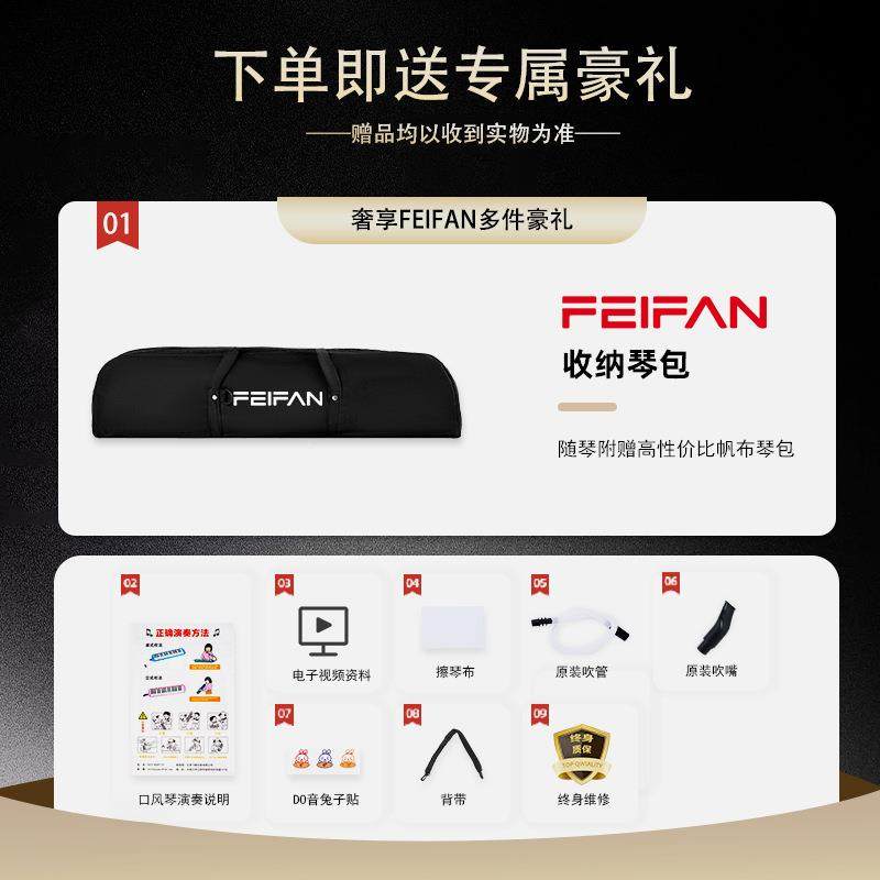 FEI键AN中飞繁37口风琴空盒QVP防摔小学生初学者演奏乐器口风F琴,淘宝优惠券,粉丝福利购,淘宝优惠卷