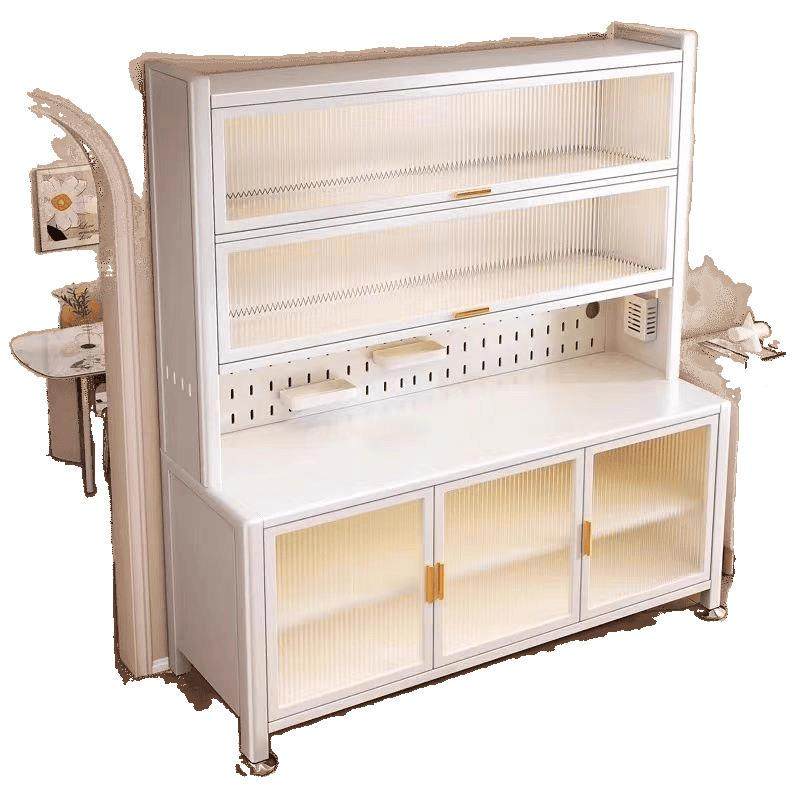 厨房置物架餐边柜加厚收纳柜厅客碗碟抽屉微式多层FRL波炉橱置物,淘宝优惠券,粉丝福利购,淘宝优惠卷