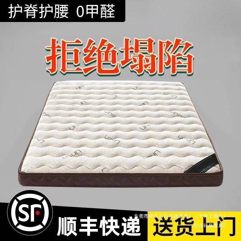 天然卧椰棕床垫家用榻环保室护211脊棕榈乳层儿童棕垫1.胶8×2榻 - 图0