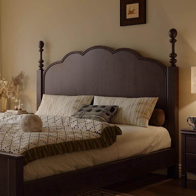 法式古马赛床全实复1木床米8风中古主卧双人床美式卧室轻奢AAJ大,淘宝优惠券,粉丝福利购,淘宝优惠卷